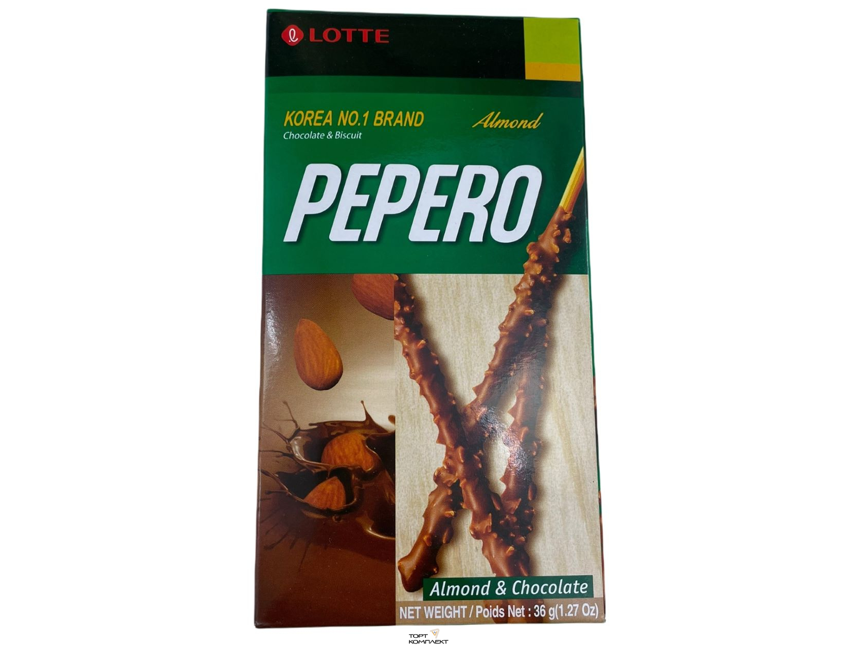 Соломка Pepero миндаль в шоколаде 36гр