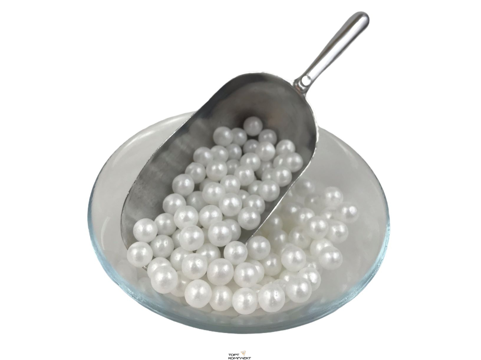 Посыпка кондитерская "Шарики 10 мм" белые 50гр