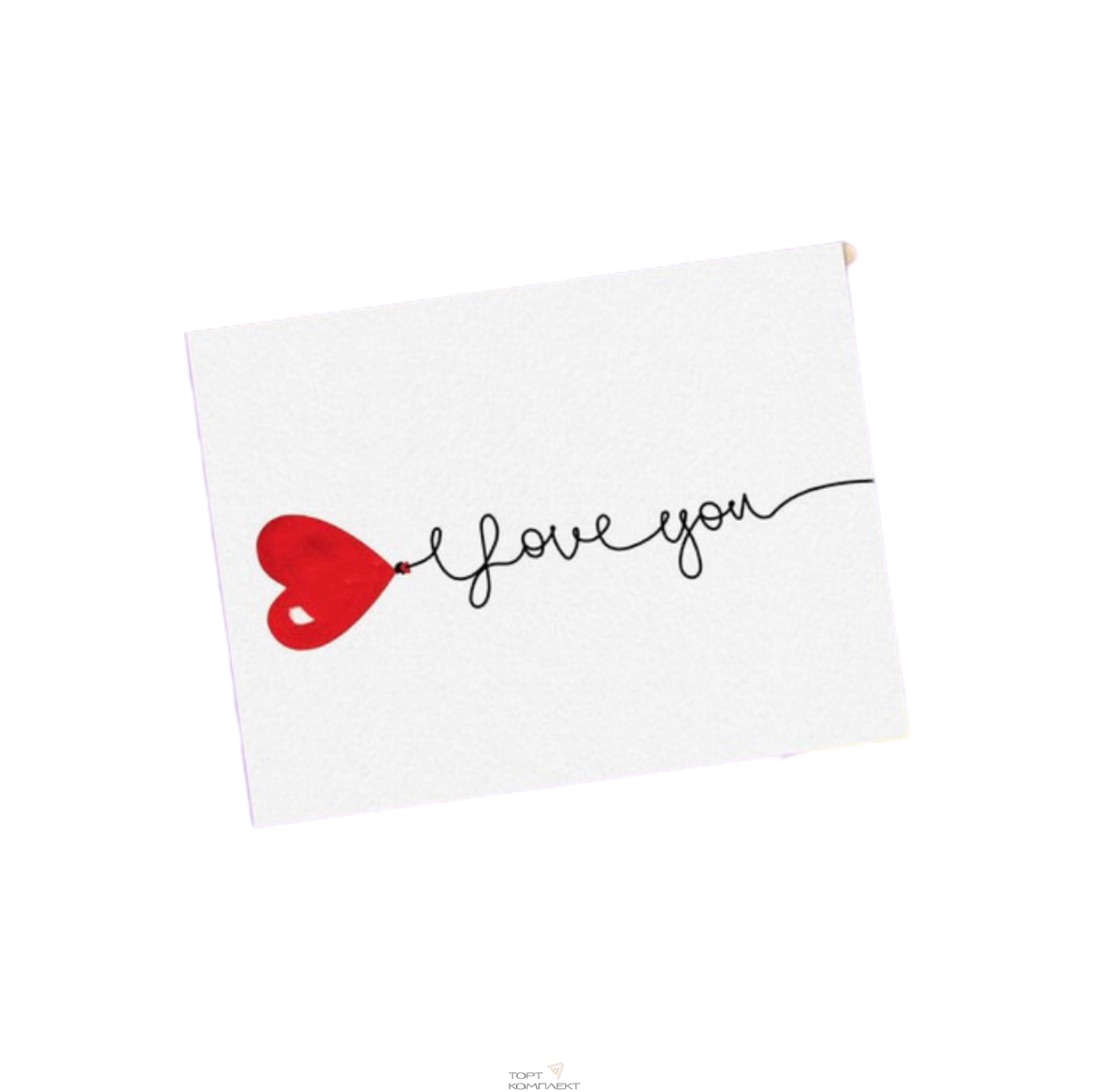Открытка «I love you», 20шт 8 × 6 см 