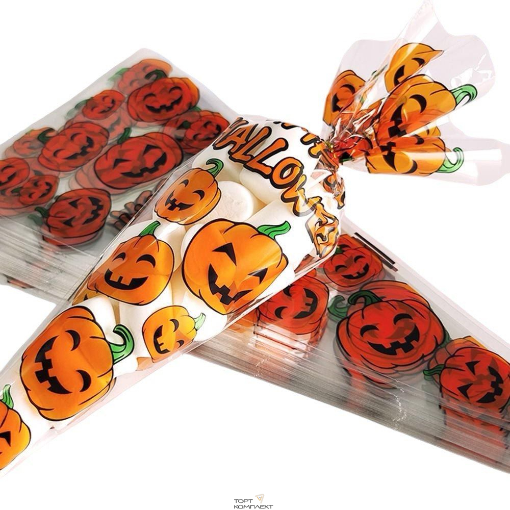 Пакет конус "Halloween" 17*33см 10шт