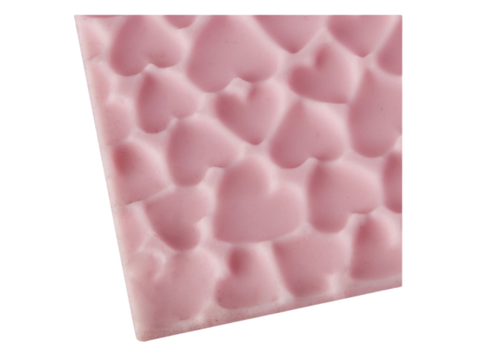 Коврик рельефный силиконовый СЕРДЕЧКИ	25*18,5см	