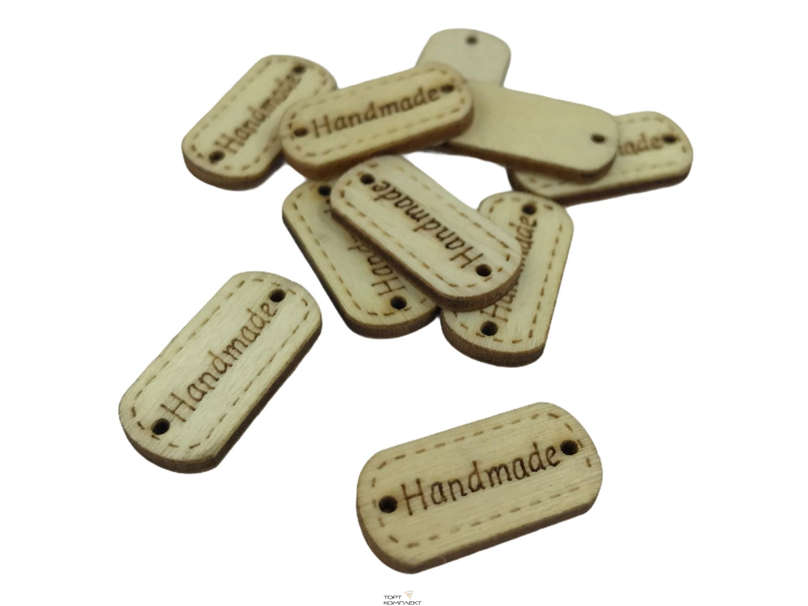 Бирочки Hand made (наб 10шт) 2,4*1,2см 