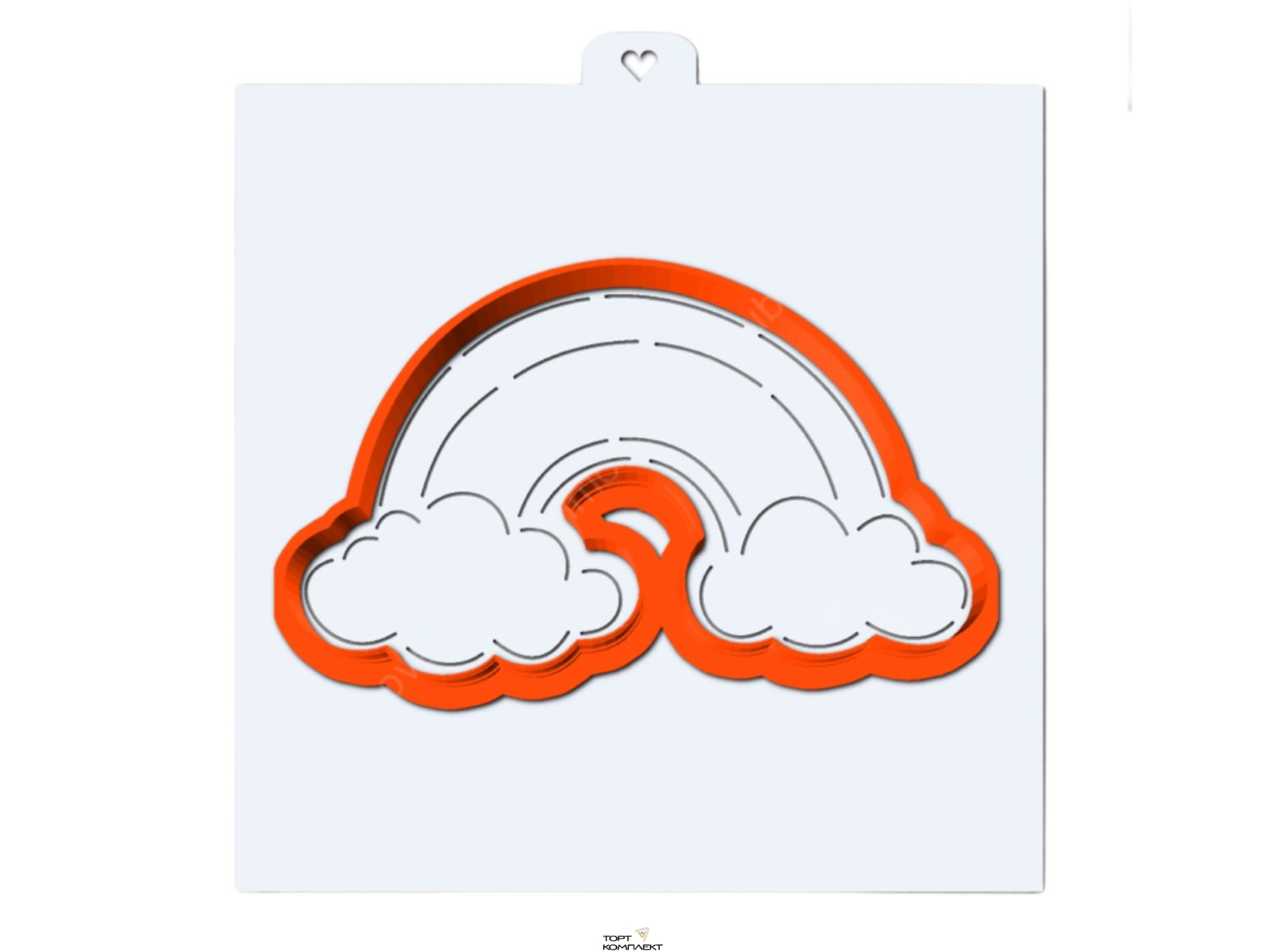 Форма  для пряников  "Радуга" 6см