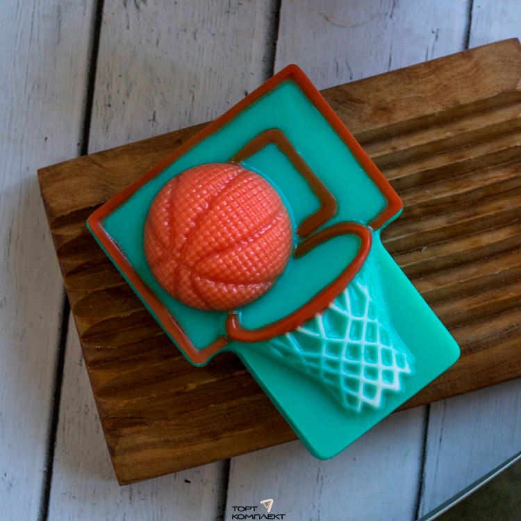 Форма пластиковая для шоколада "Баскетбол"