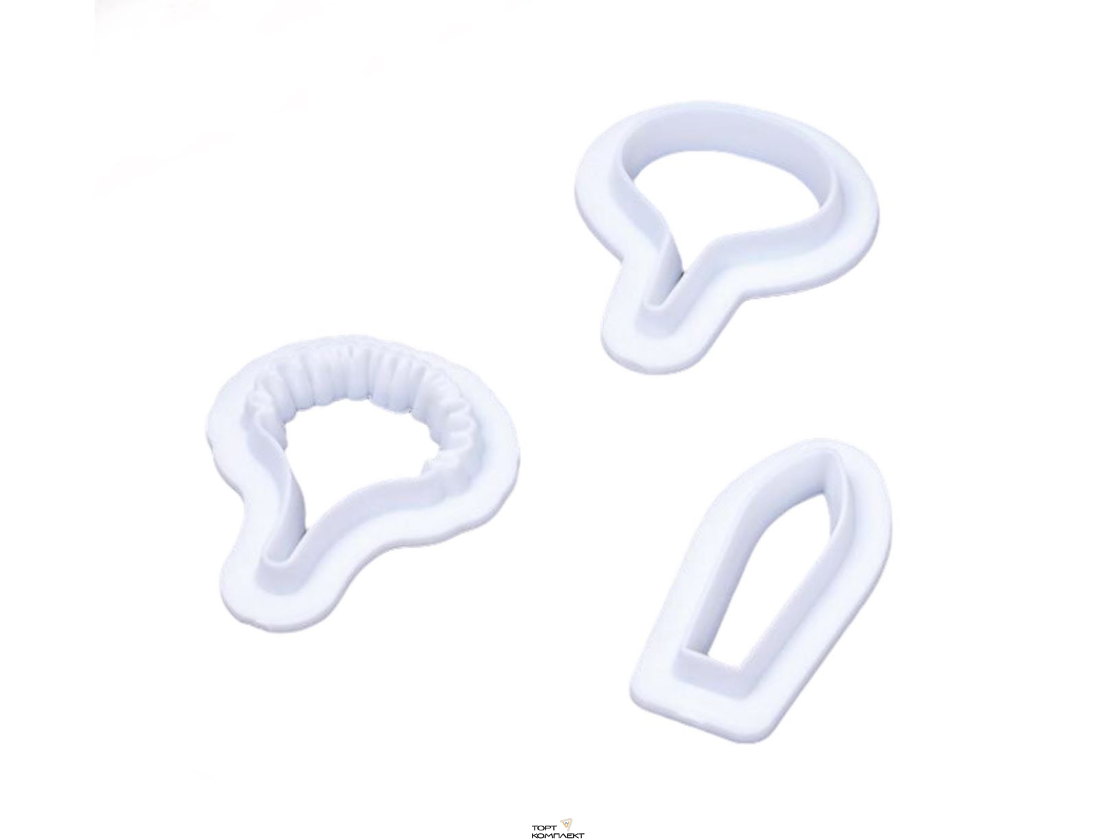 Набор выемок кондитерских "Орхидея" 3 шт 5,5х4,5/5,4х2,7х0,7 см 