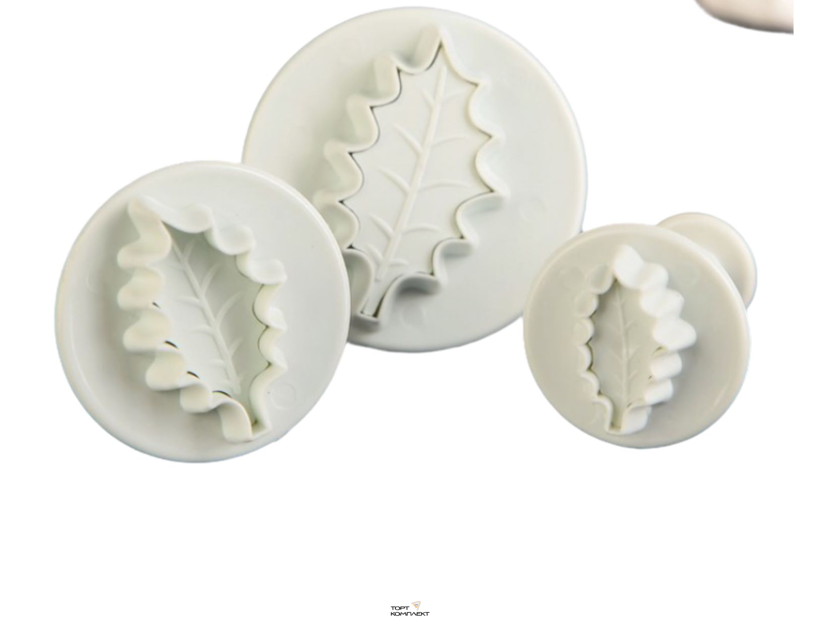 Набор плунжеров кондитерских 3 шт "Листик" 