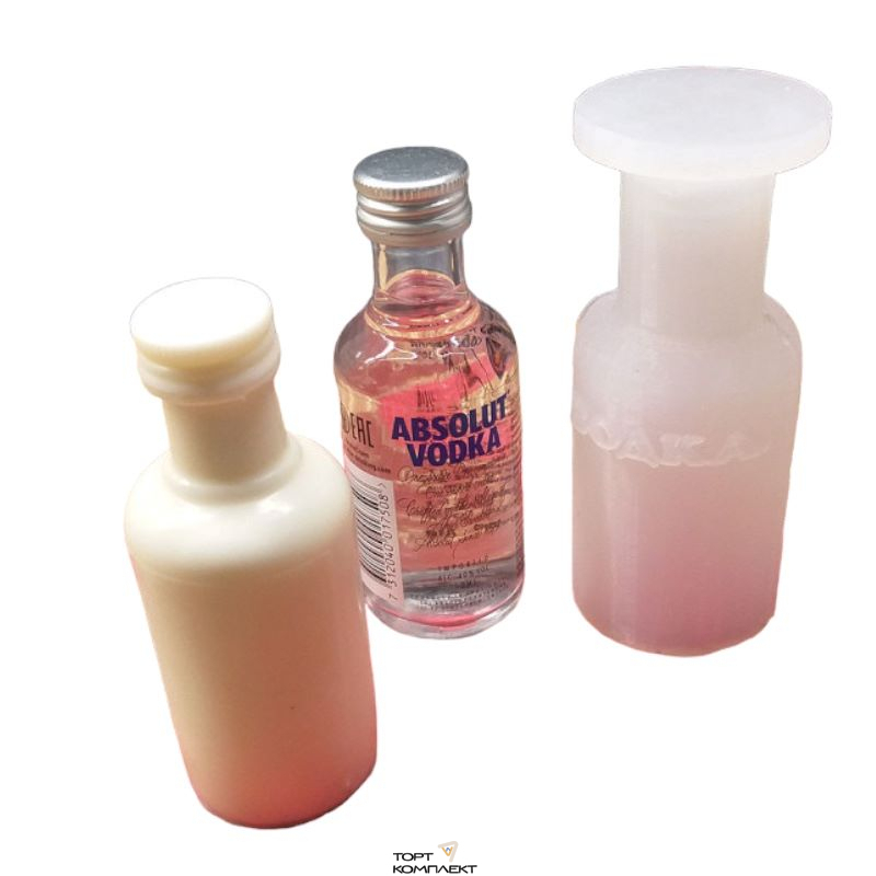 Силиконовая форма 3D "Водка" 10см