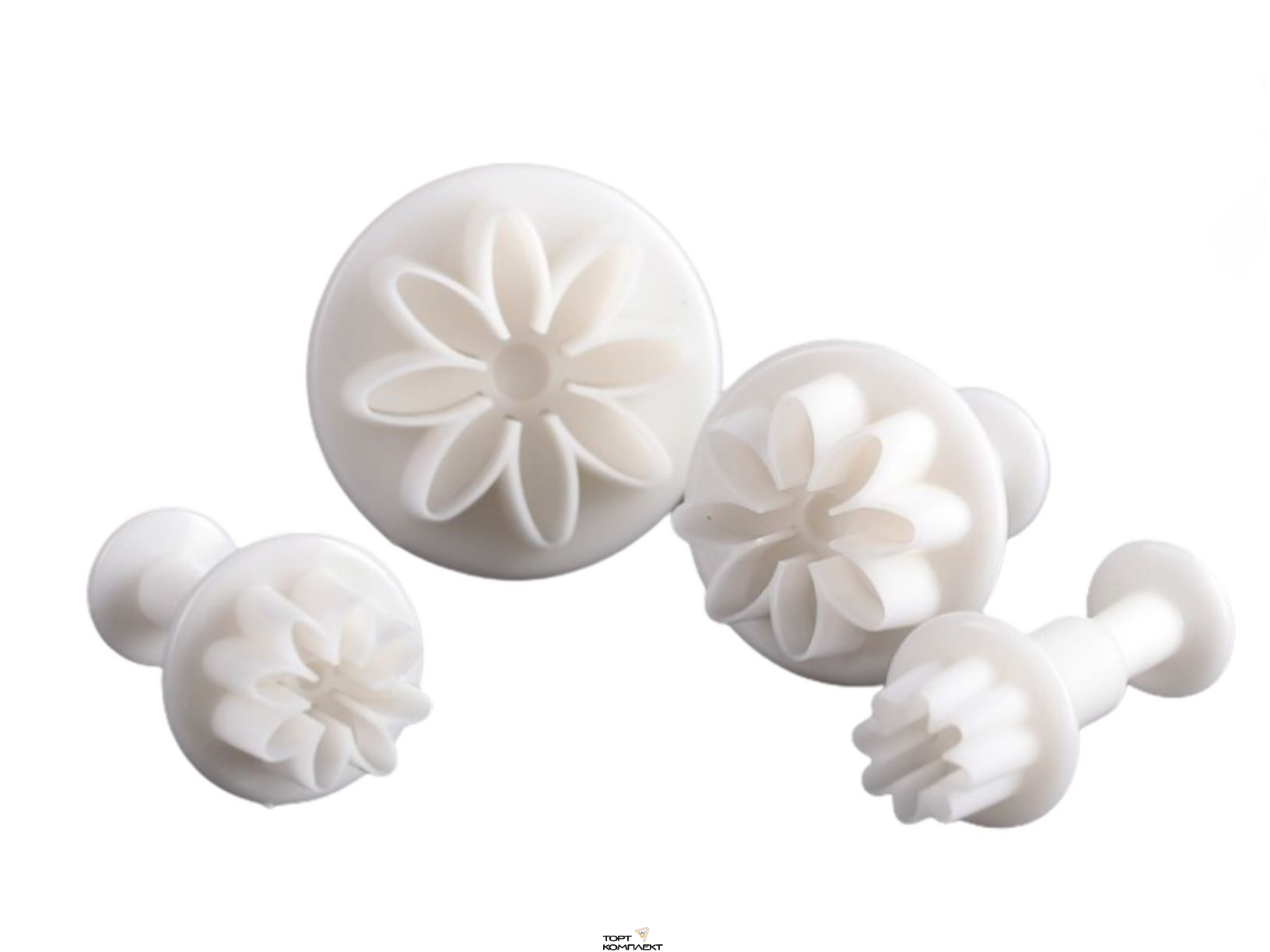 Набор плунжеров кондитерских 4 шт "Цветы.Гербера" d 2/2,7/3,8/4,1 см 