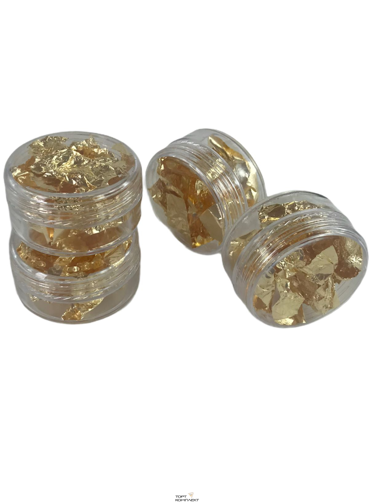 Декоративное золото в баночке 1 лист 