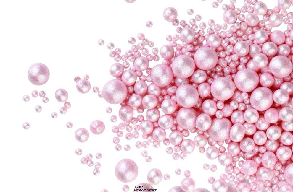 Посыпка рисовая Блеск Розовый №805 50гр