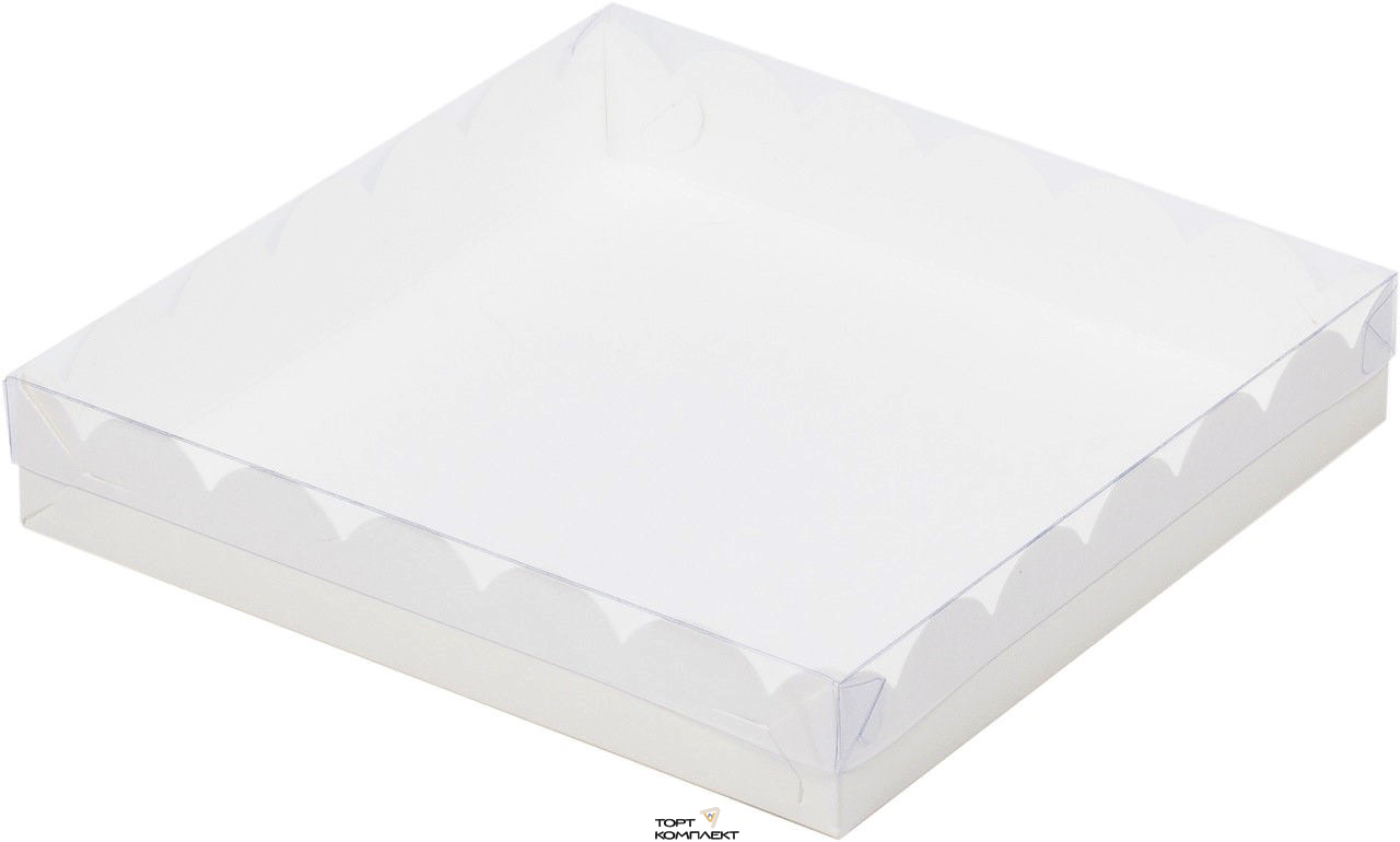 Коробка для пряников 12*12*3см Белая