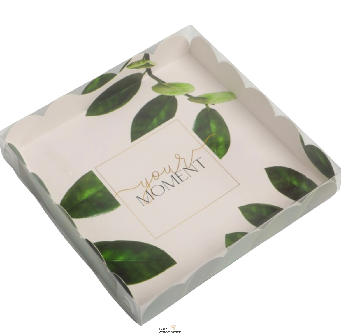 Коробка для пряников 18*18*3см ЭКО