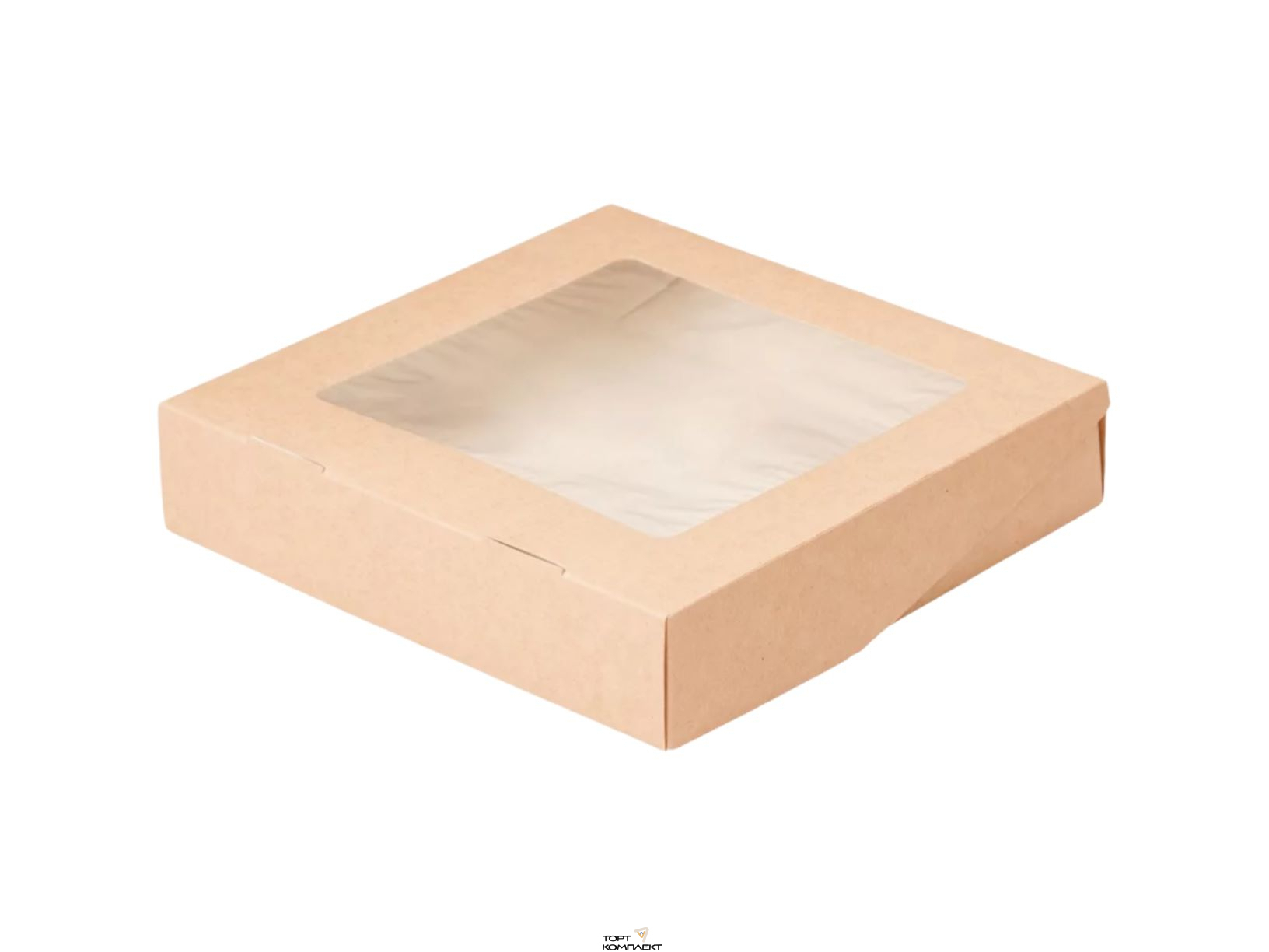 Коробка 26/26/4см  Крафт