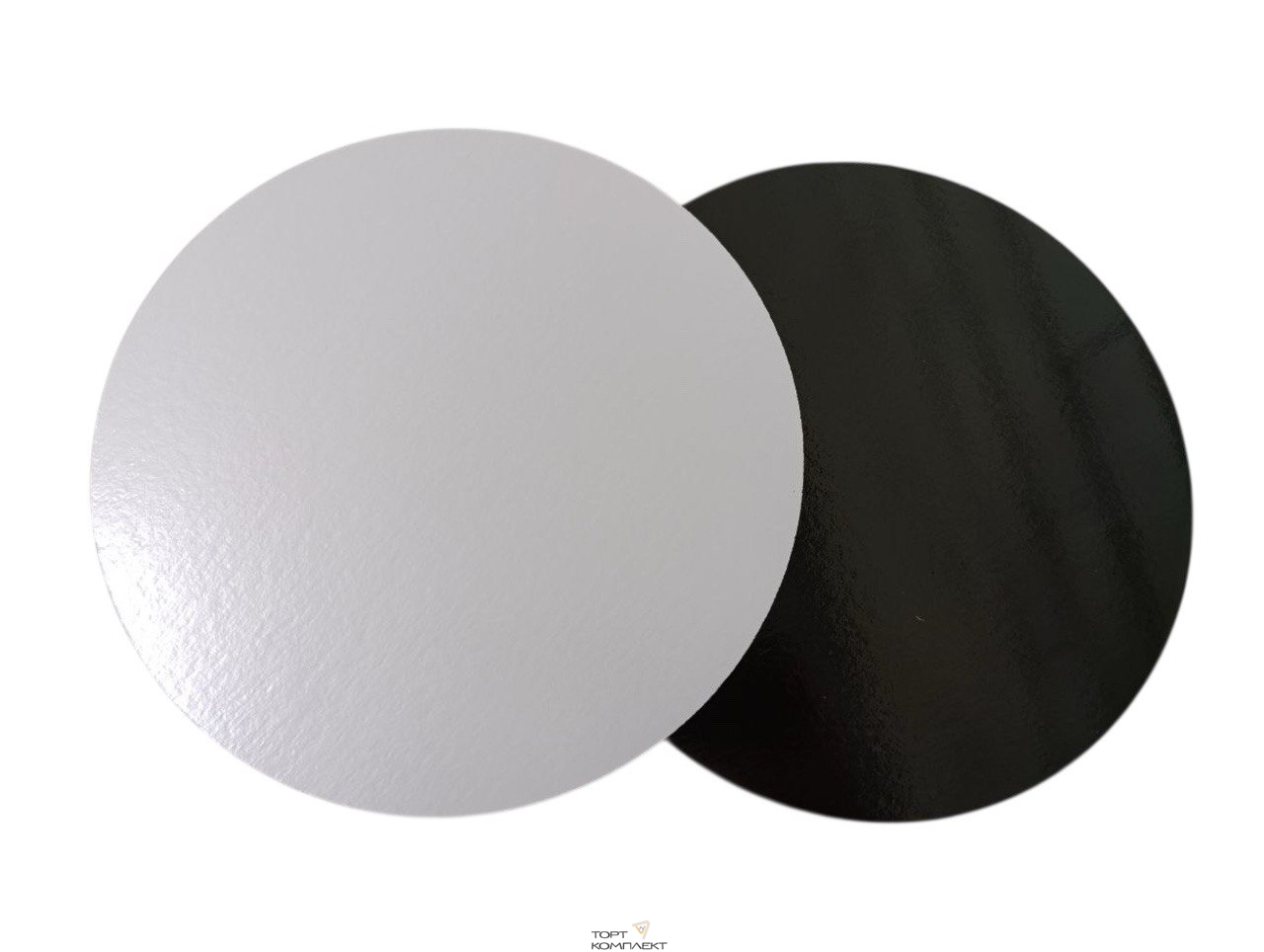 Подложка под торт 2,5 мм черная/белая