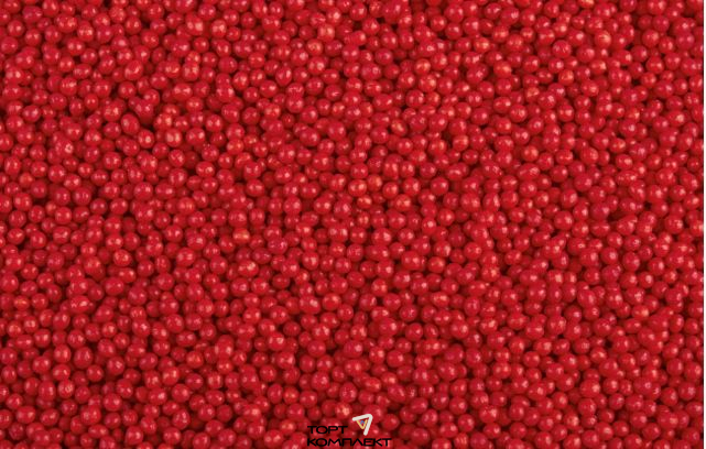 Посыпка кондитерская " Шарики красные " 100 гр