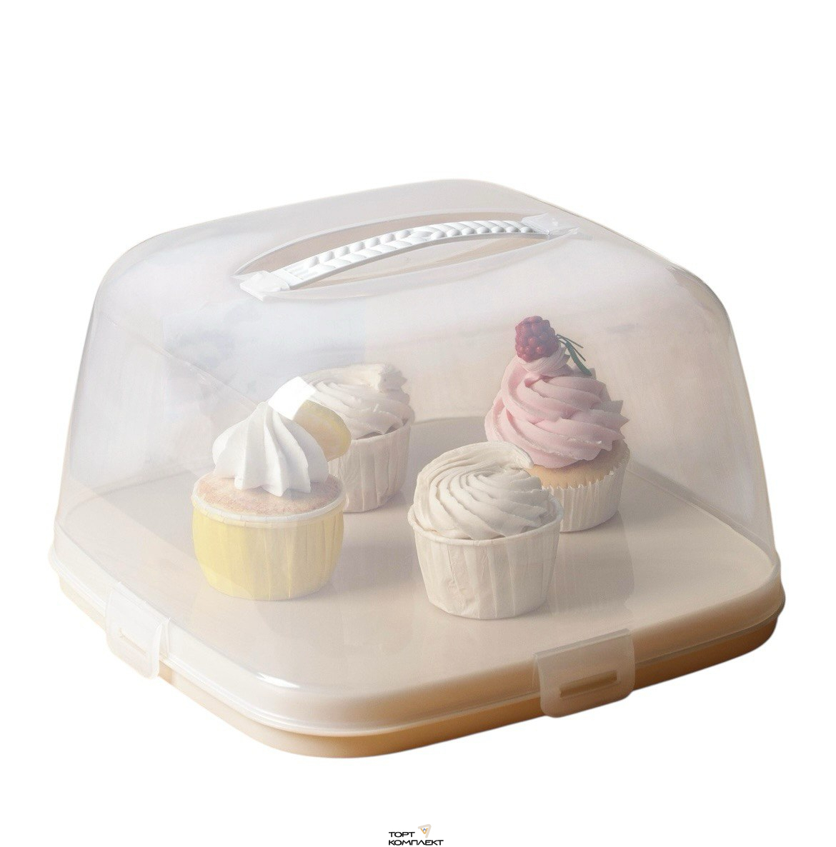 Тортовница квадратная 26х26х13