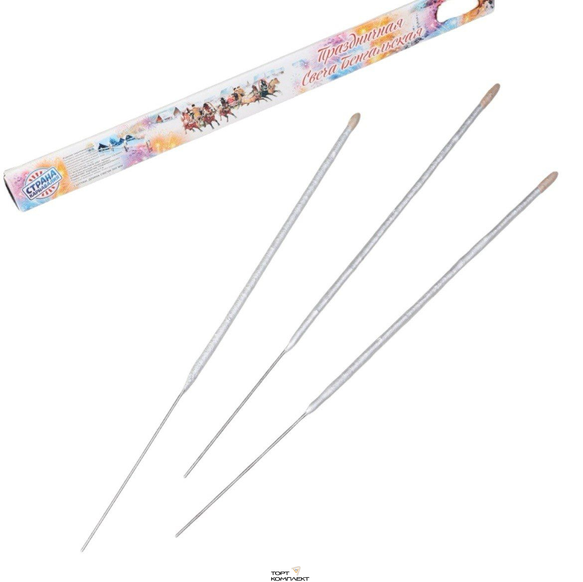 Бенгальские огни Новогодние 30 см 3шт