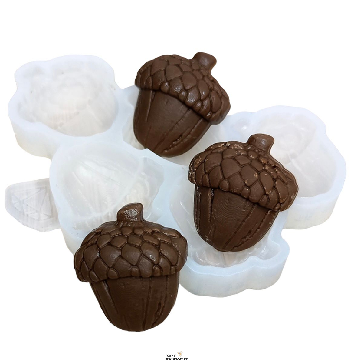 Молд  силиконовый "Желуди конфетки" 4см