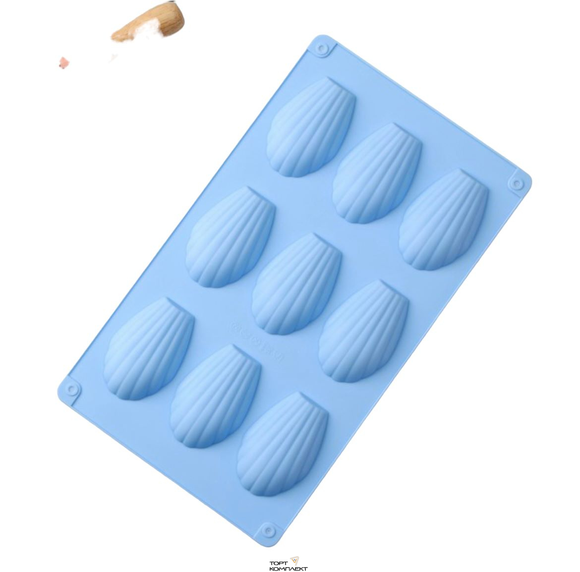 Форма силиконовая Ракушка, 9 ячеек 6,7х4,5х1,3см