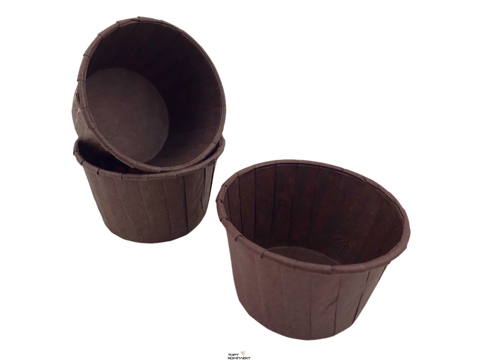 Капсула бумажная для капкейка 100 шт 50х40 Коричневая