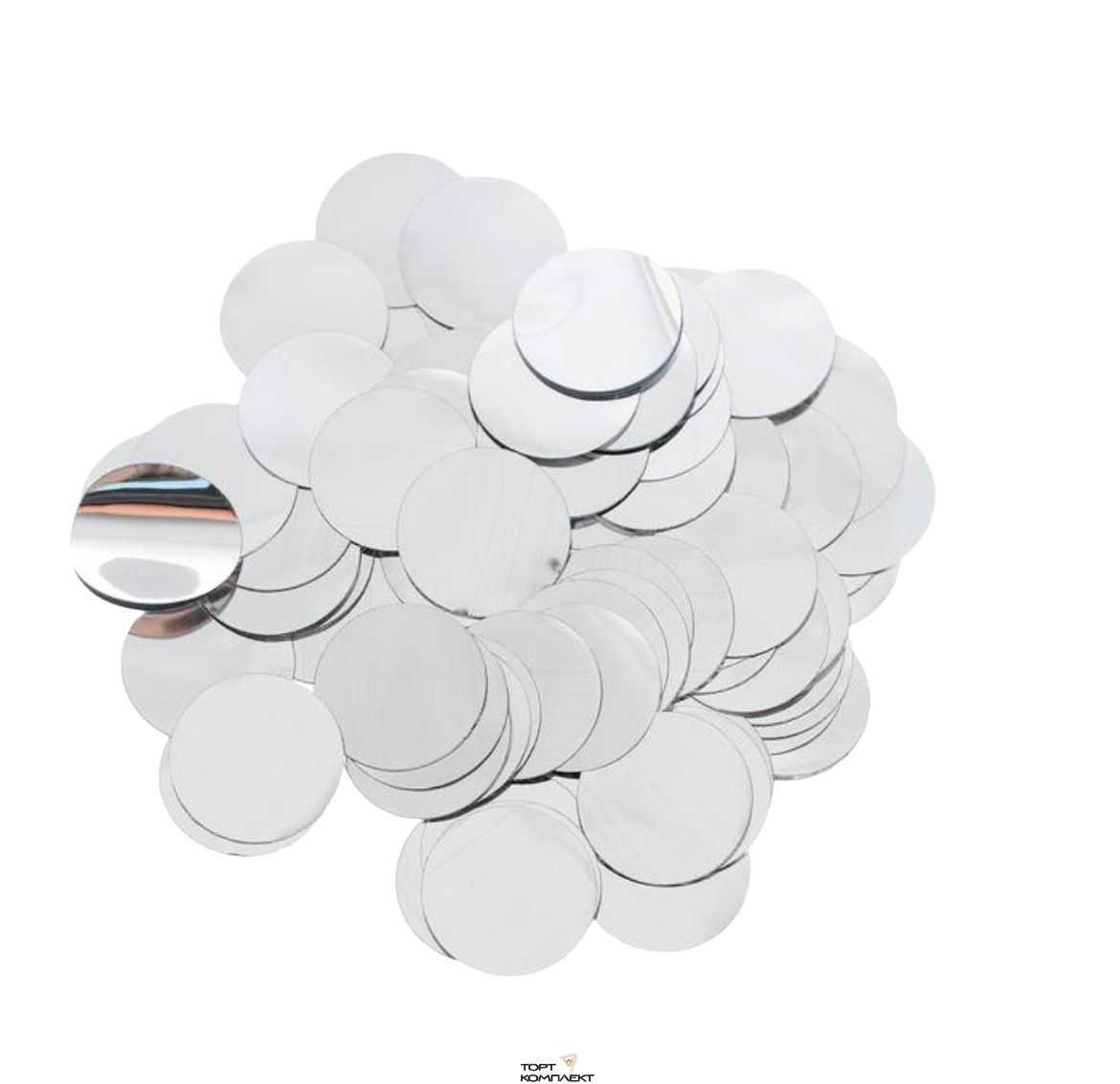 Наполнитель Конфетти серебро 10гр