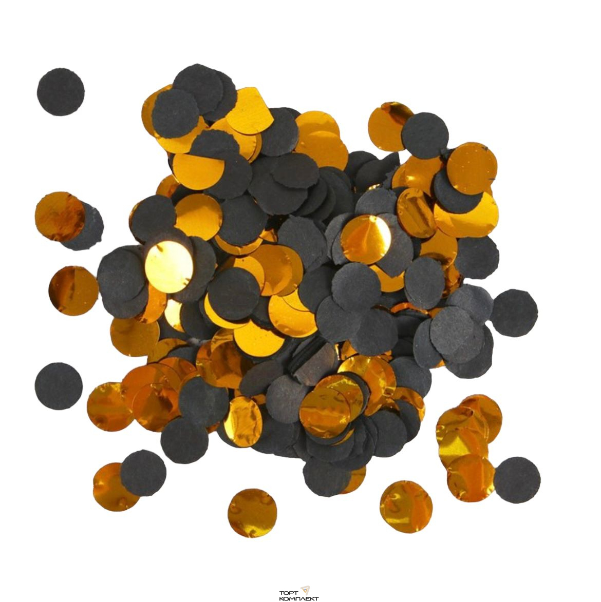 Наполнитель Конфетти черное золото 20гр