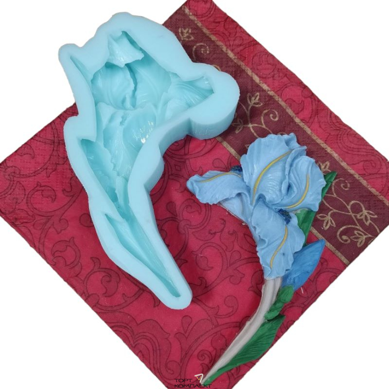 Силиконовая форма "Цветок Ирис" 13,4см 