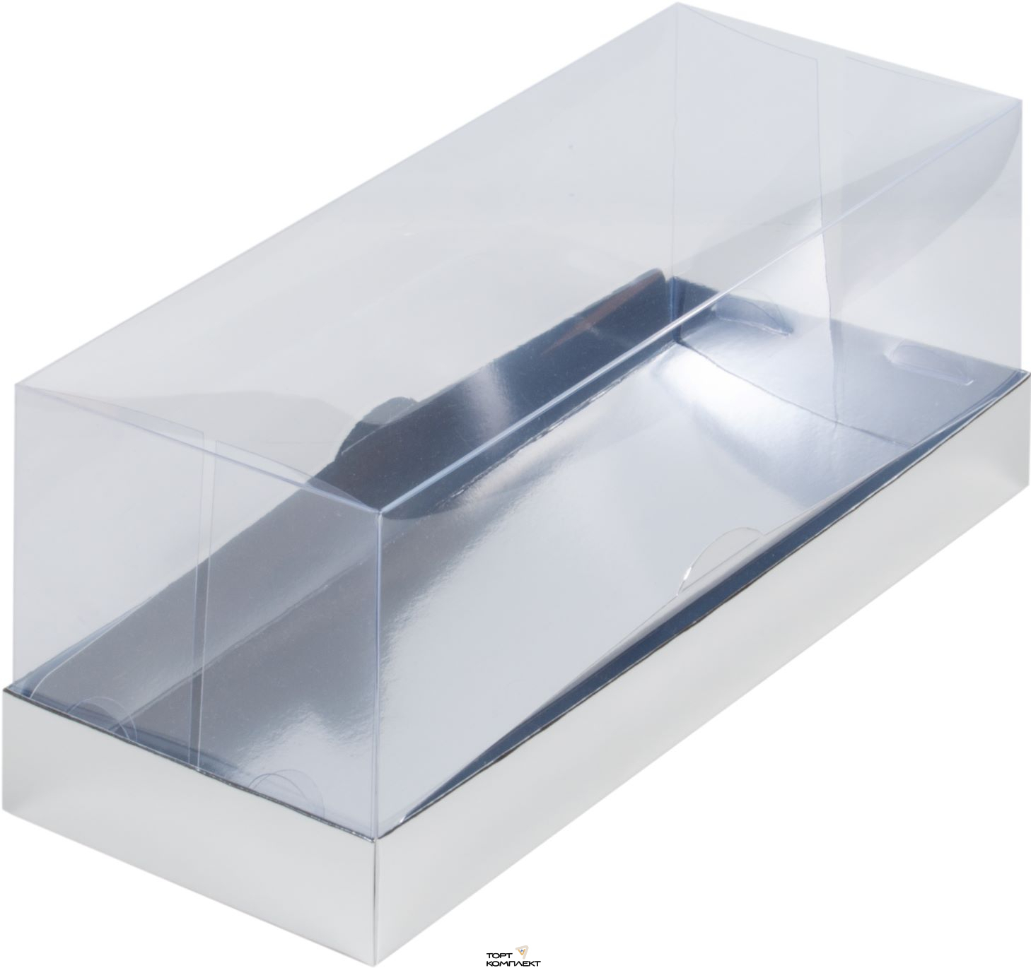 Коробка для рулета Премиум 30/12/12мм Серебро