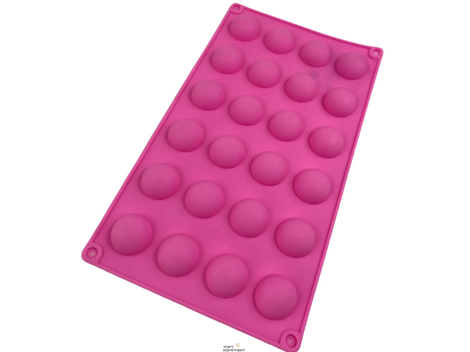 Форма силиконовая 24 ячейки Полусфера d=2,8 см