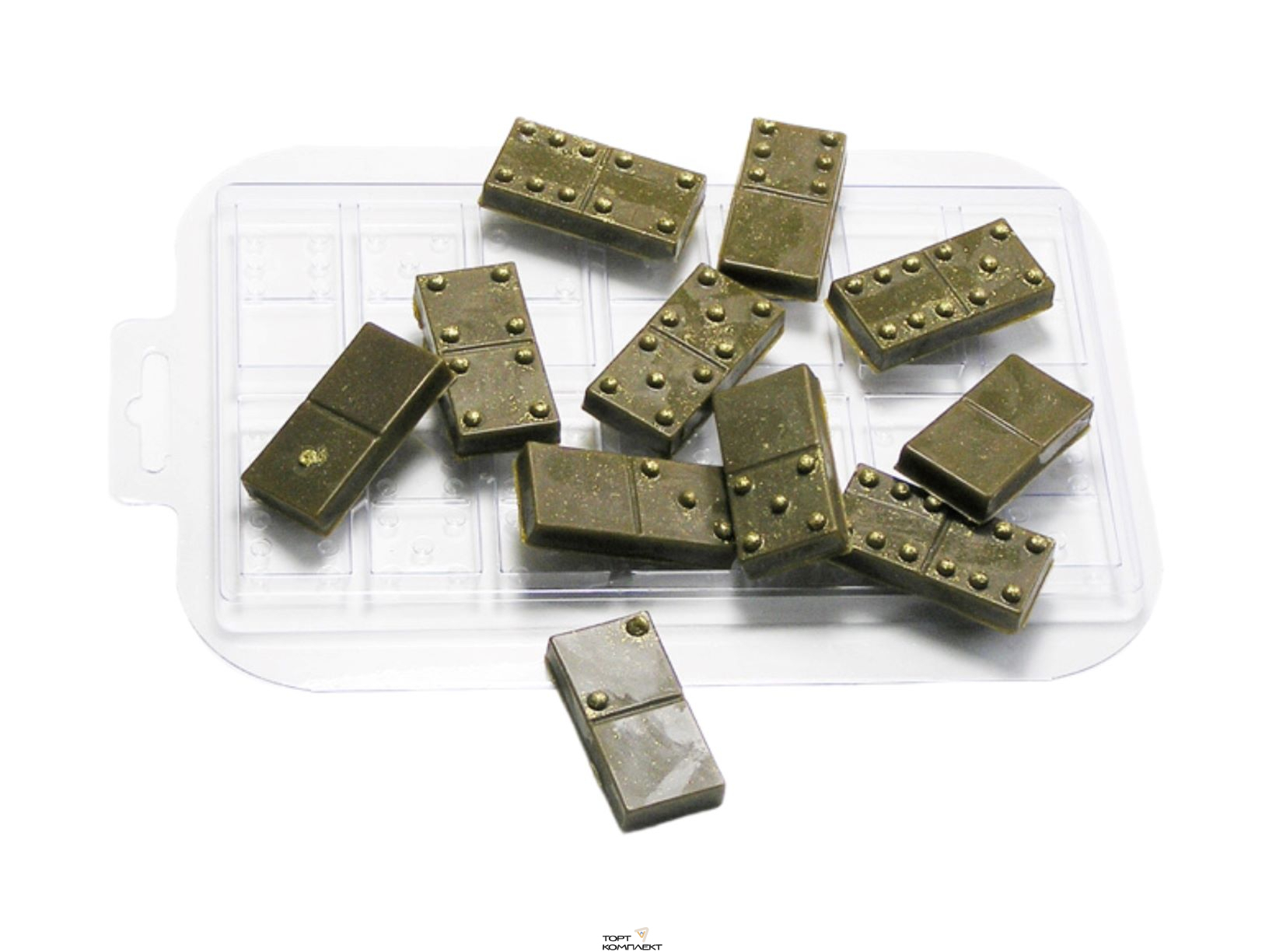 Форма пластиковая для шоколада " Домино часть 2 " 