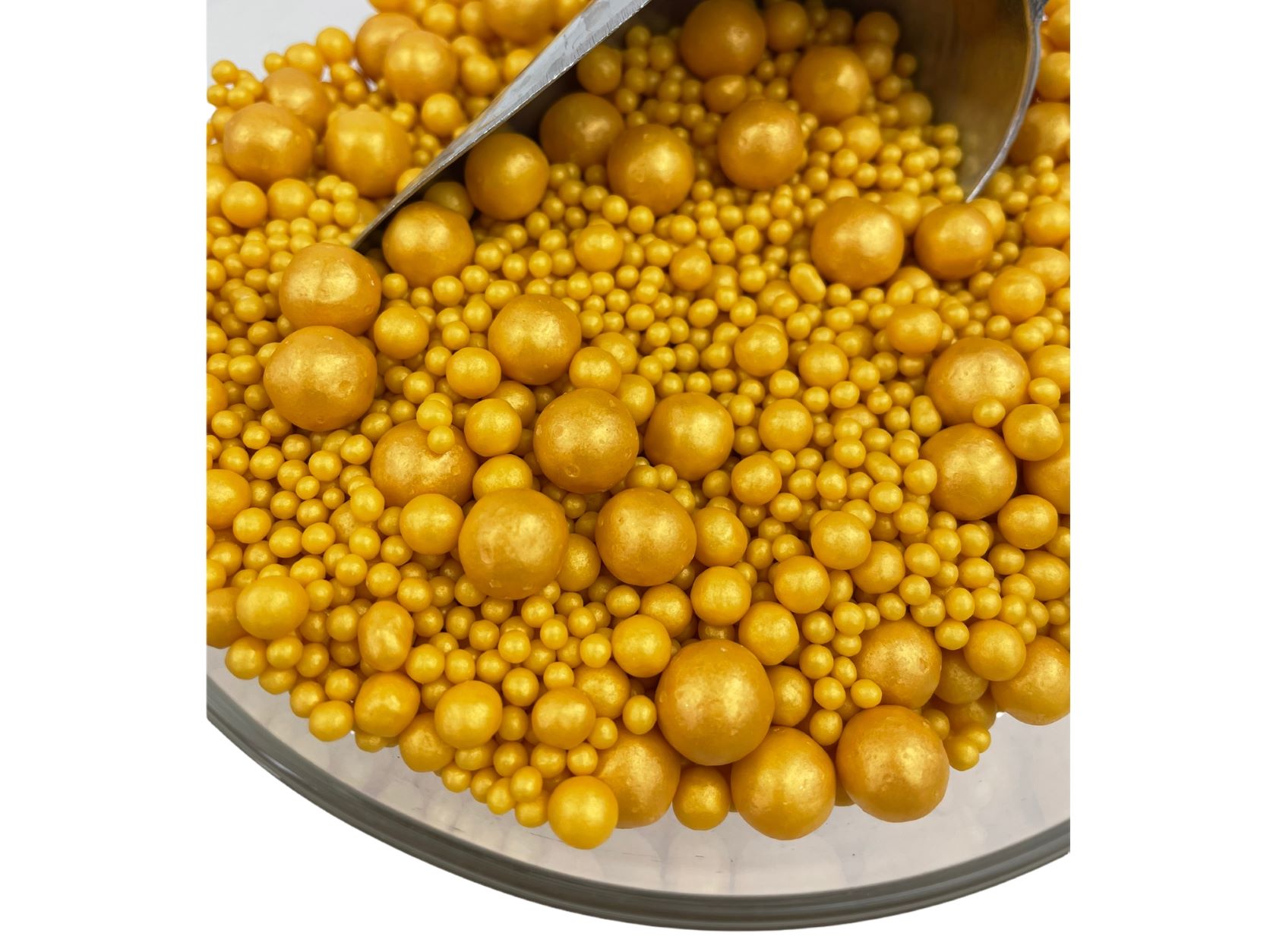 Посыпка рисовая Блеск золото №704 50гр