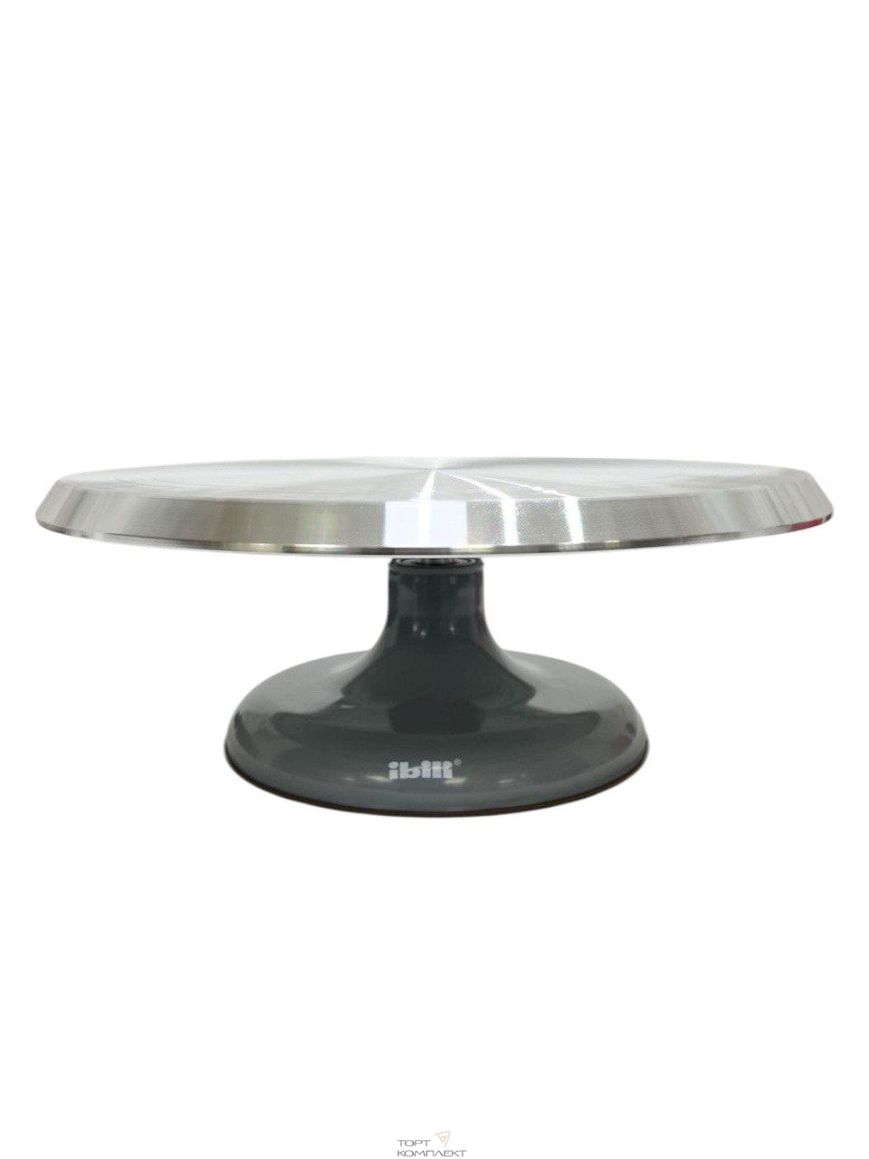 Столик поворотный металлический, 30 см Серый