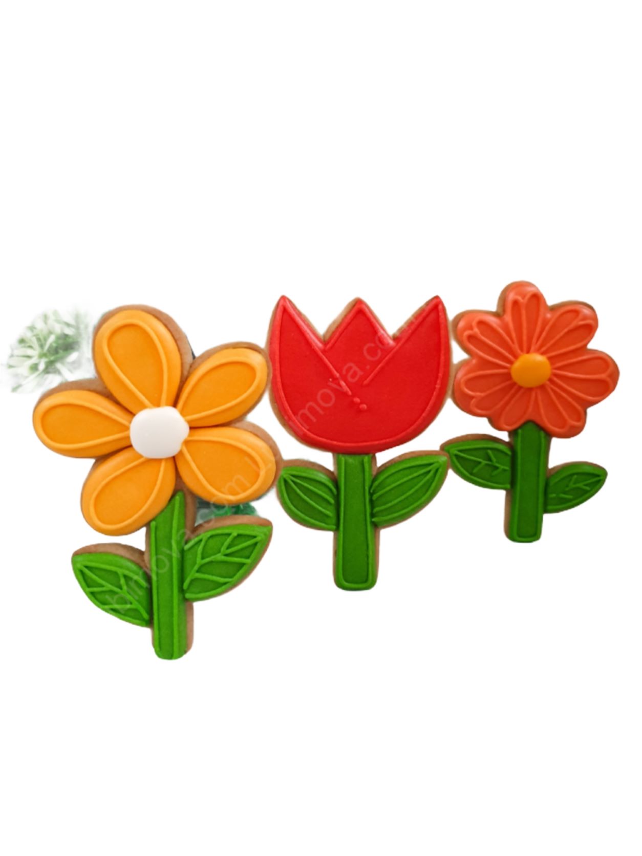 Набор форм для пряников "Цветы" 11см