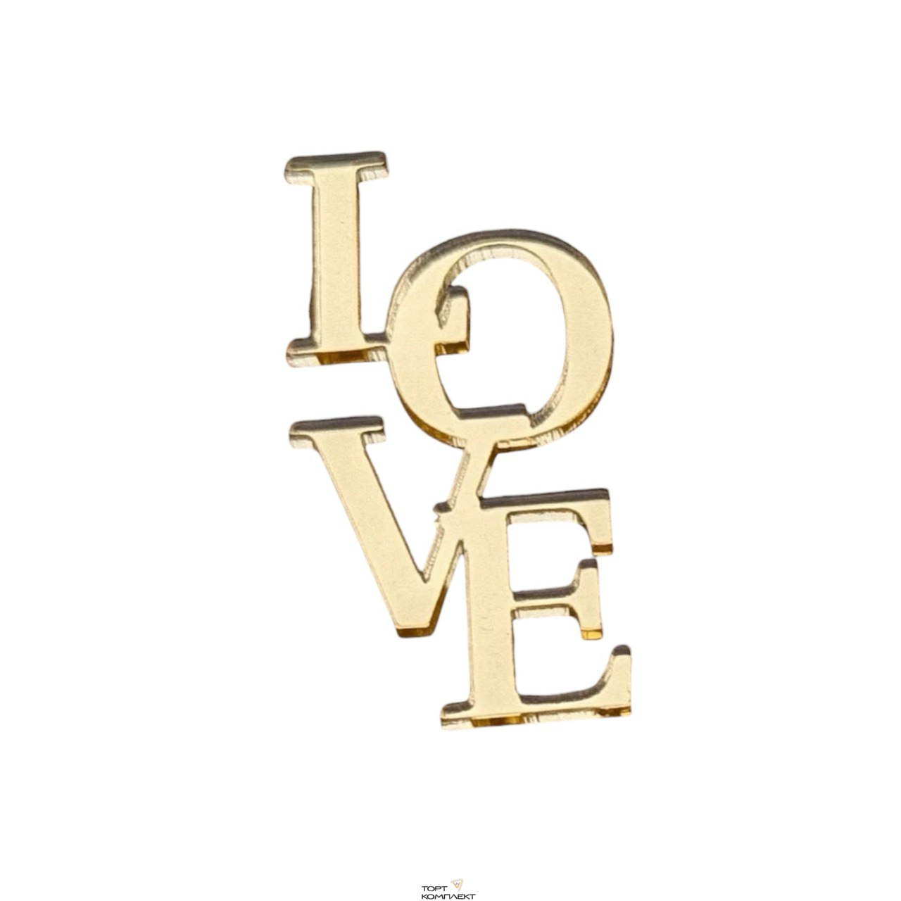 Топпер "LOVE каскад" бирка 7 см акрил