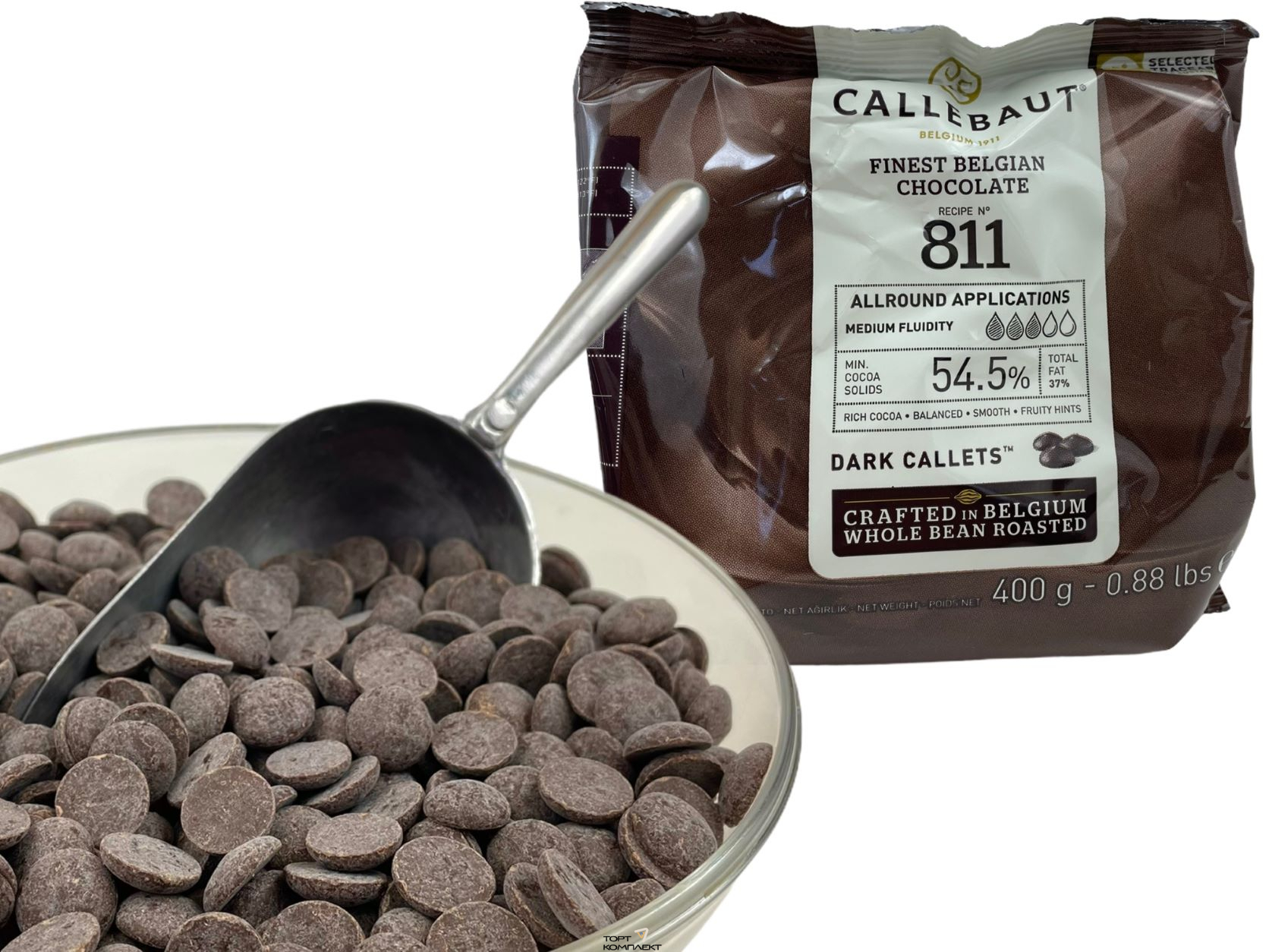 Шоколад темный  Callebaut 54,5%  500гр