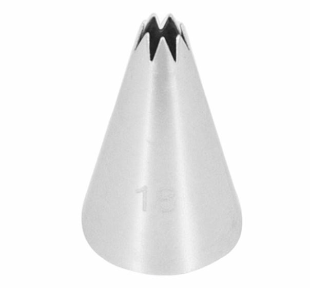 Насадка кондитерская №18 Открытая звезда 7 лучей