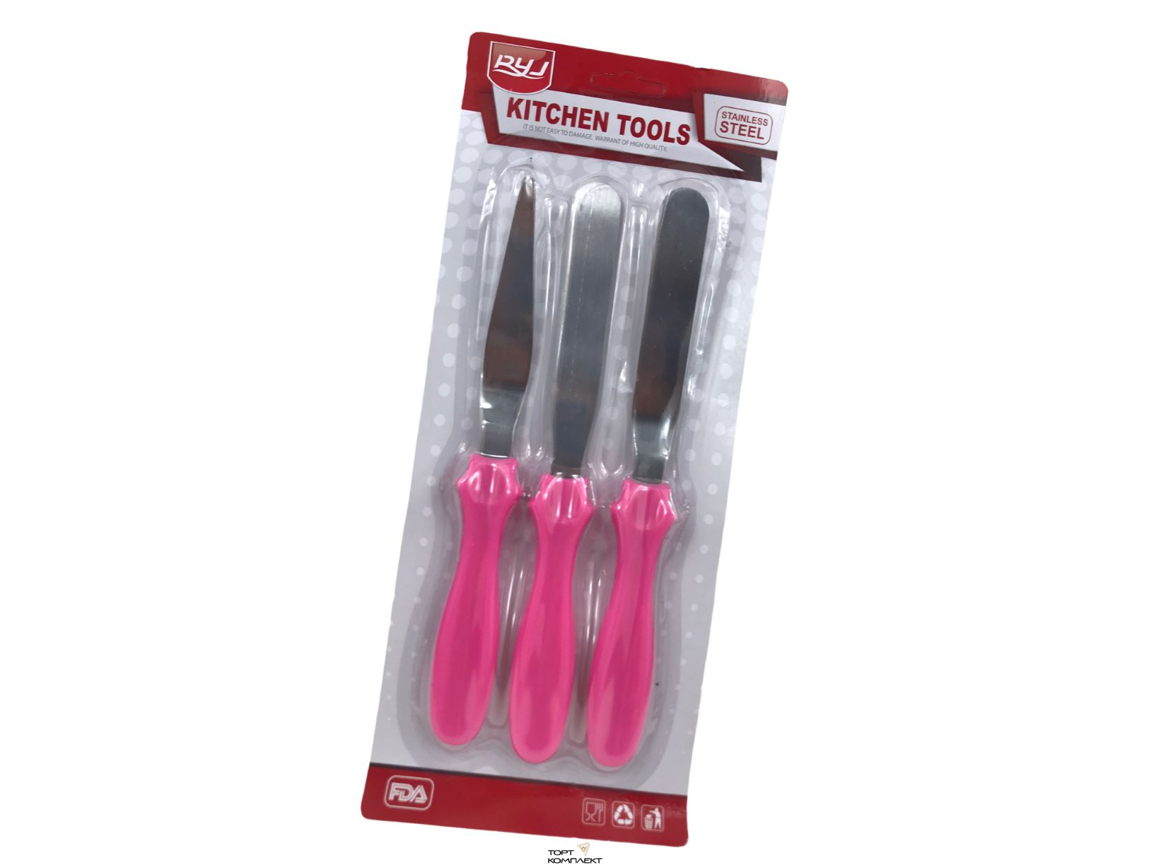 Набор лопаток-палеток 3 шт 11 см