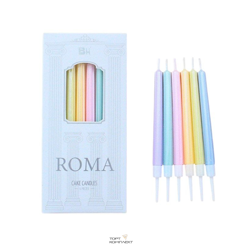 Свечи Roma 10см 6 шт 