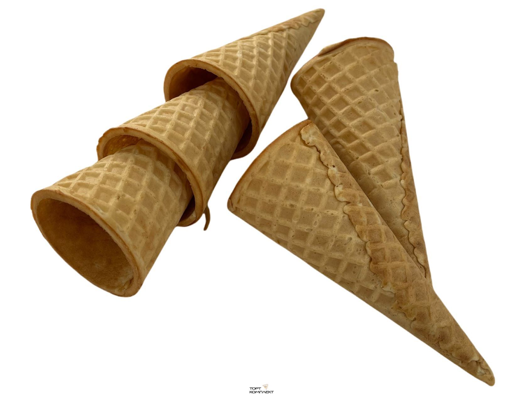 Вафельный рожок 110 ровный край 10 шт