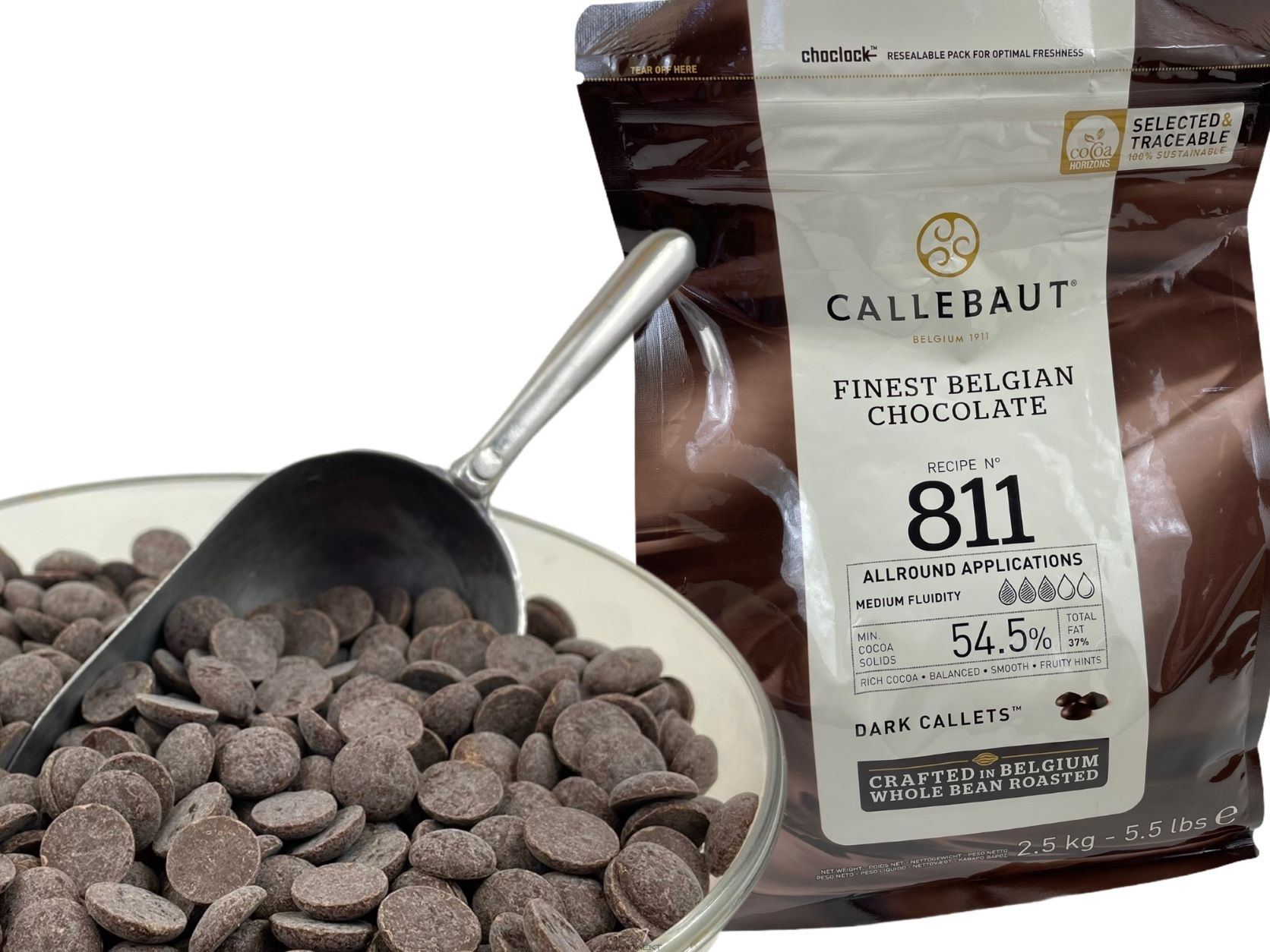 Купить Шоколад темный  Callebaut 54,5%  200гр