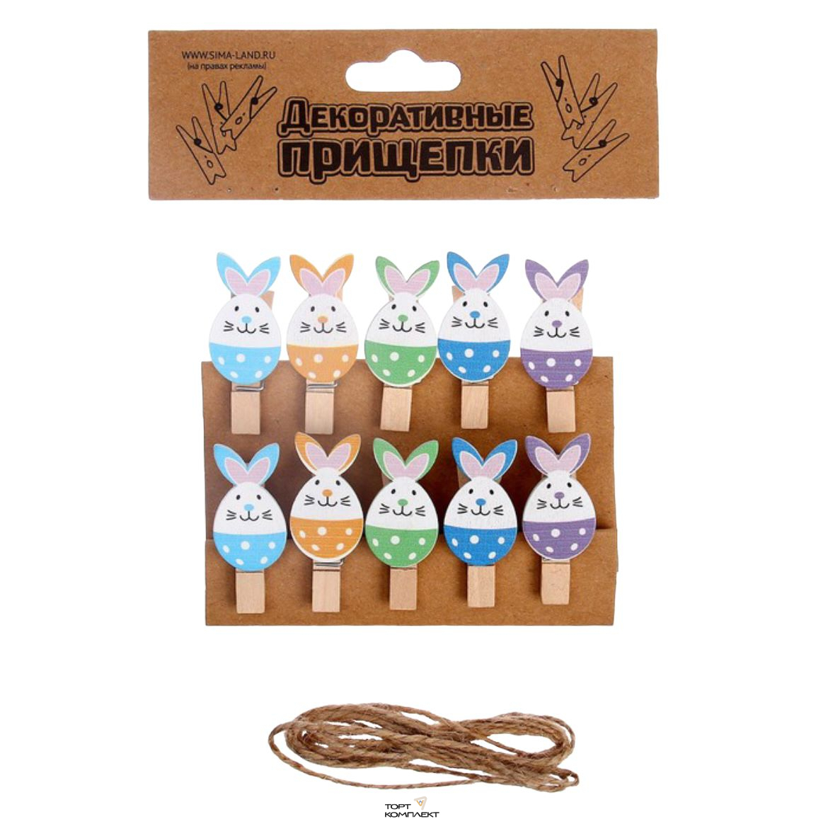 Набор прищепок "ПАСХА 5шт 