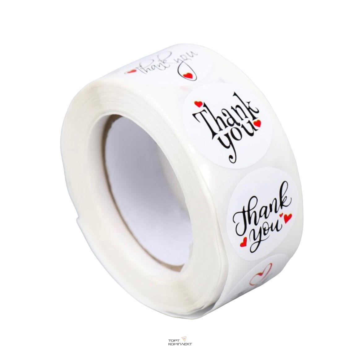 Наклейки «Thank you»,d2,5см 500шт