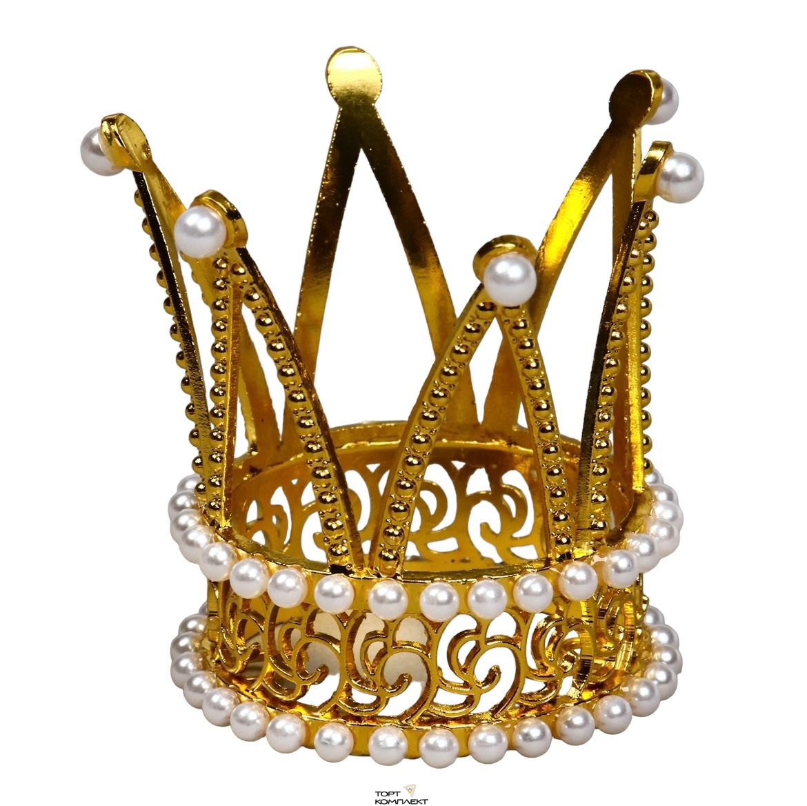 Украшение Корона принцессы , золото 7 см