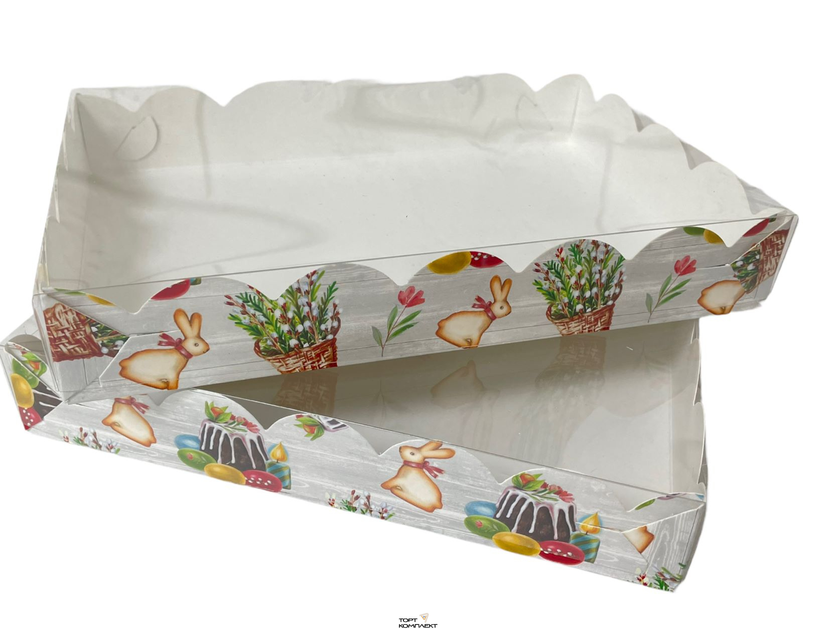 Коробка для пряников 12*12*3,5см Пасха