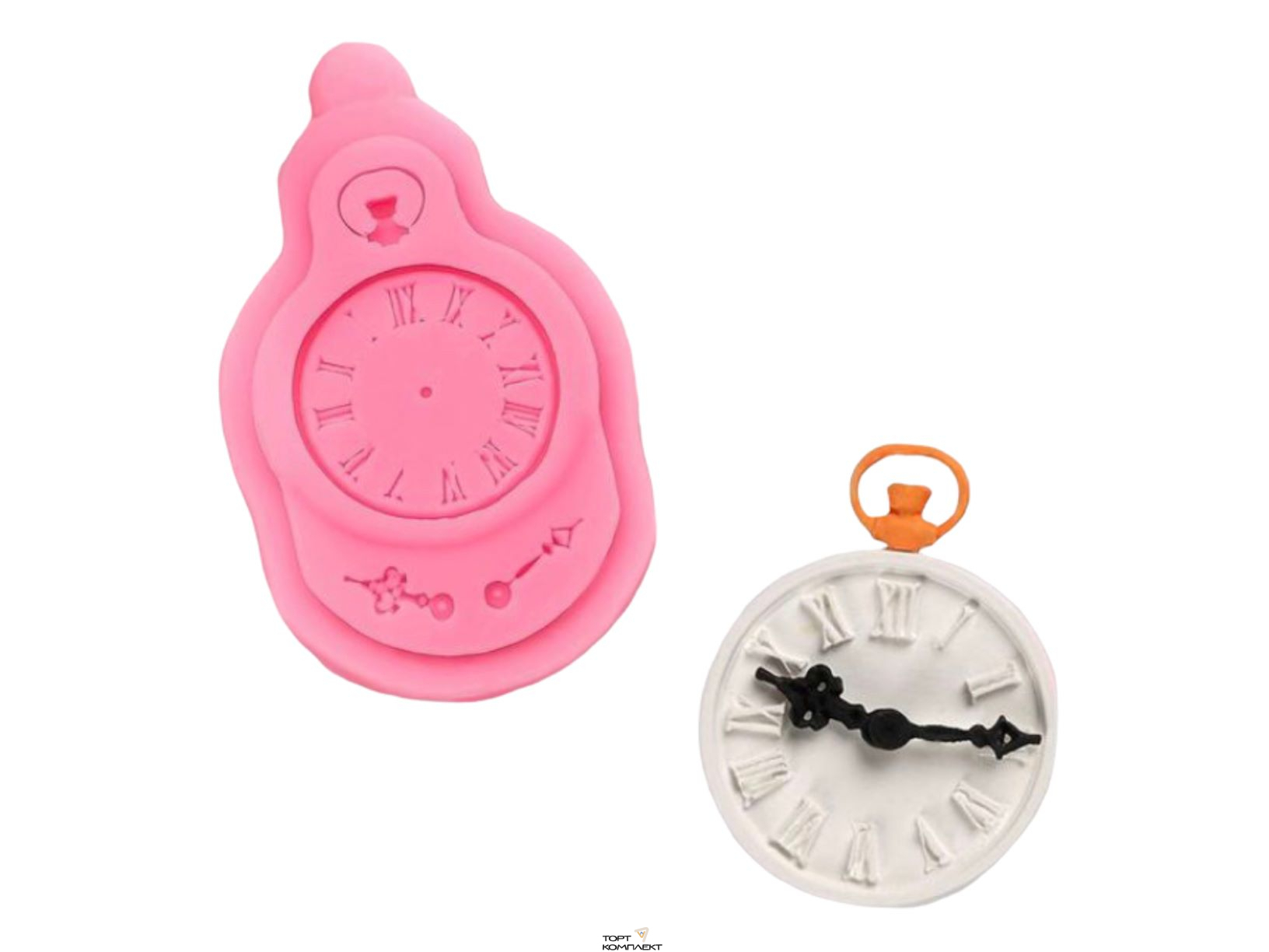 Молд 11х7х1 см "Часы" 