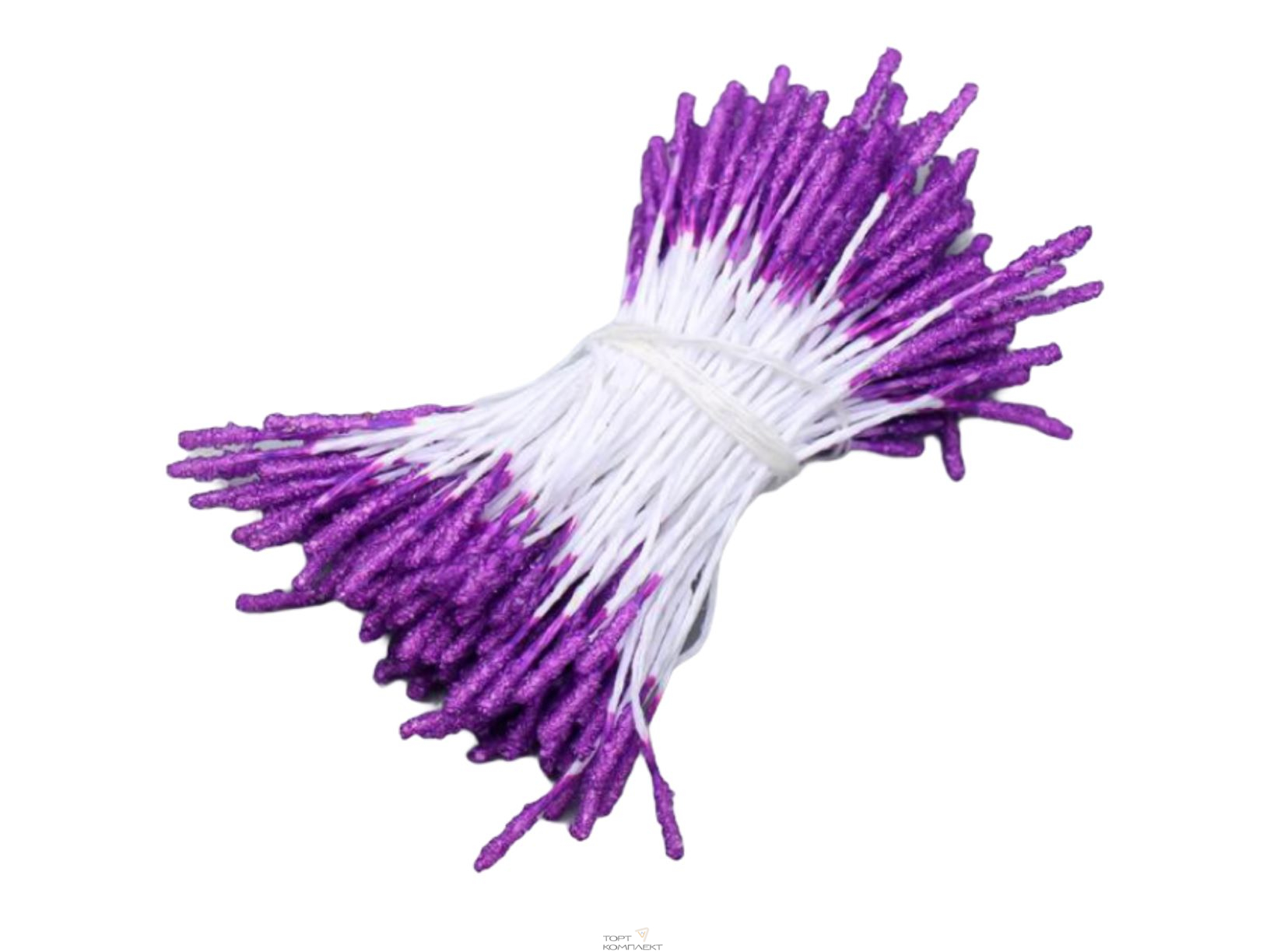 Купить Тычинки для цветов "Пушистые фиолетовые"  6 см (170 шт)  