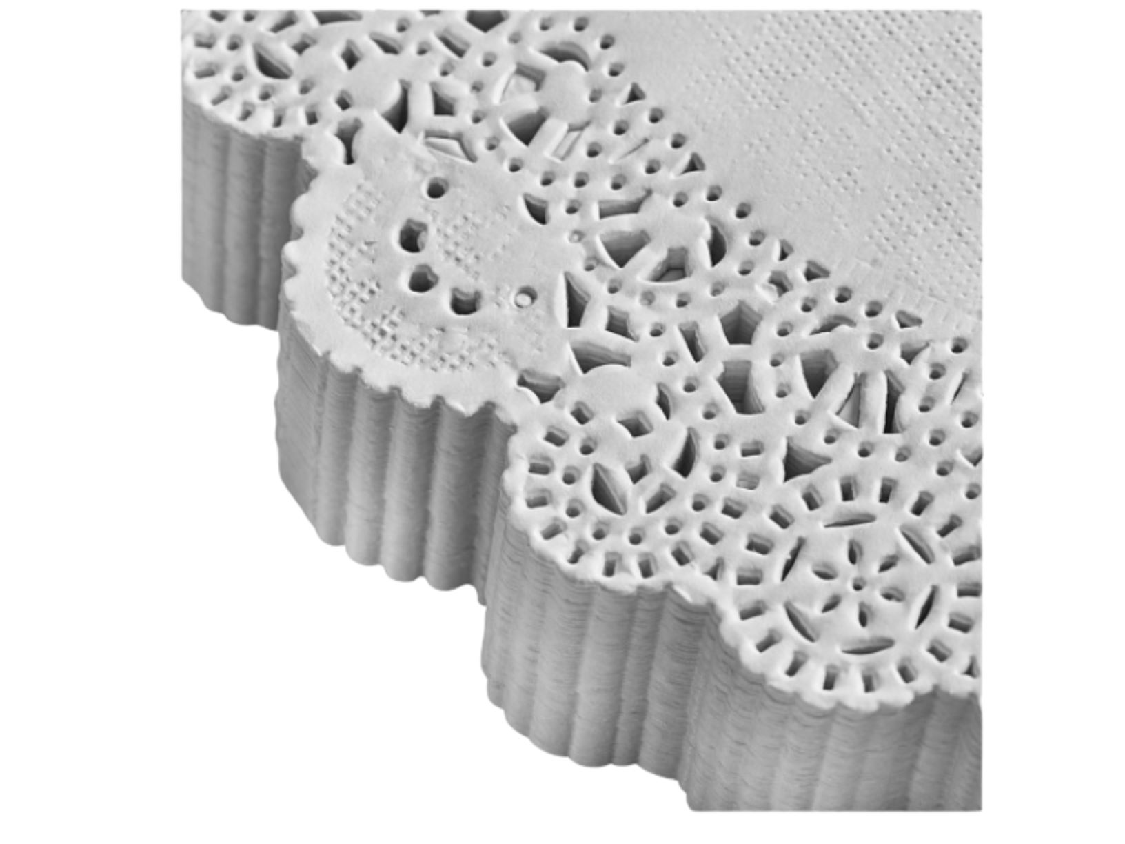 Салфетка ажурная бумажная белая d30см, 24-26 штук		