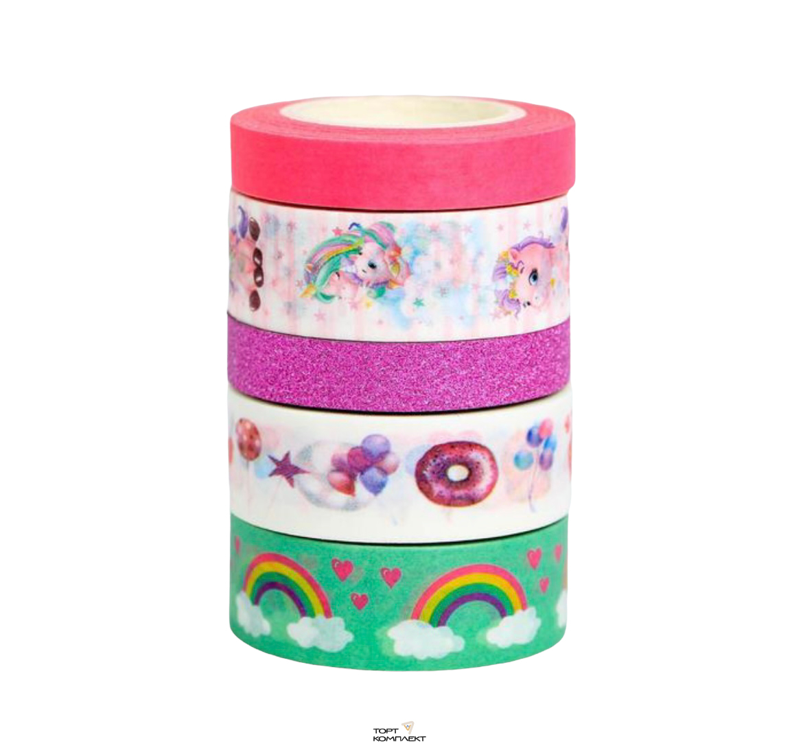 Набор клейких лент для Розовые фантазии 5 шт