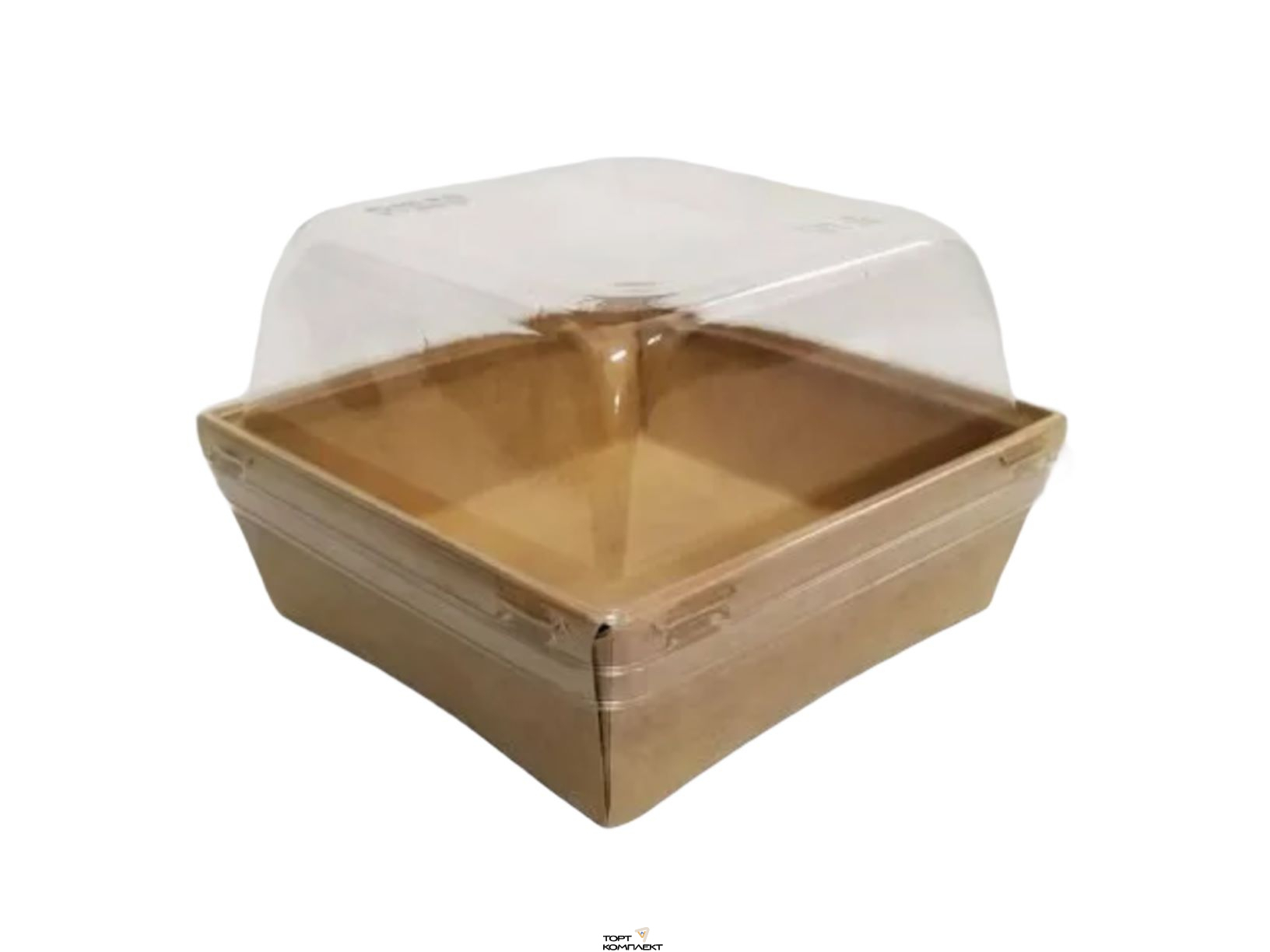 Коробка для Бенто-торта (Призма)11/11/8,5см Крафт
