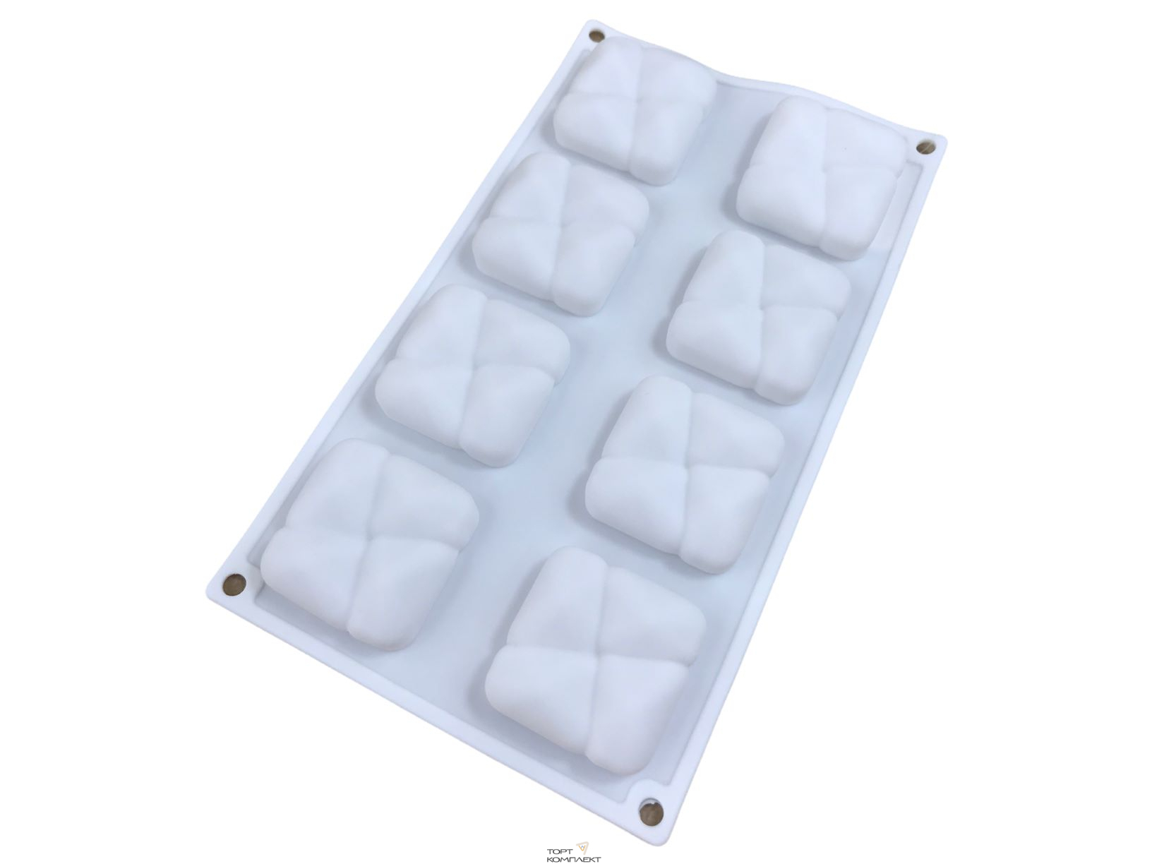 Форма для выпечки и муссовых десертов 8 ячеек 29,5x17,2x2 см (5,2х5,2 см) "Орелье"